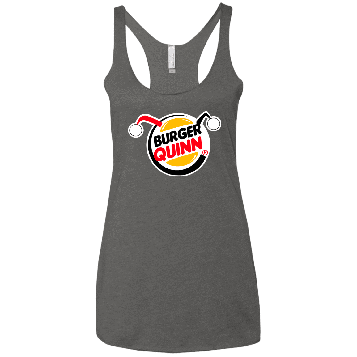T-Shirts Premium Heather / X-Small Burger Quinn Women's Triblend Racerback Tank