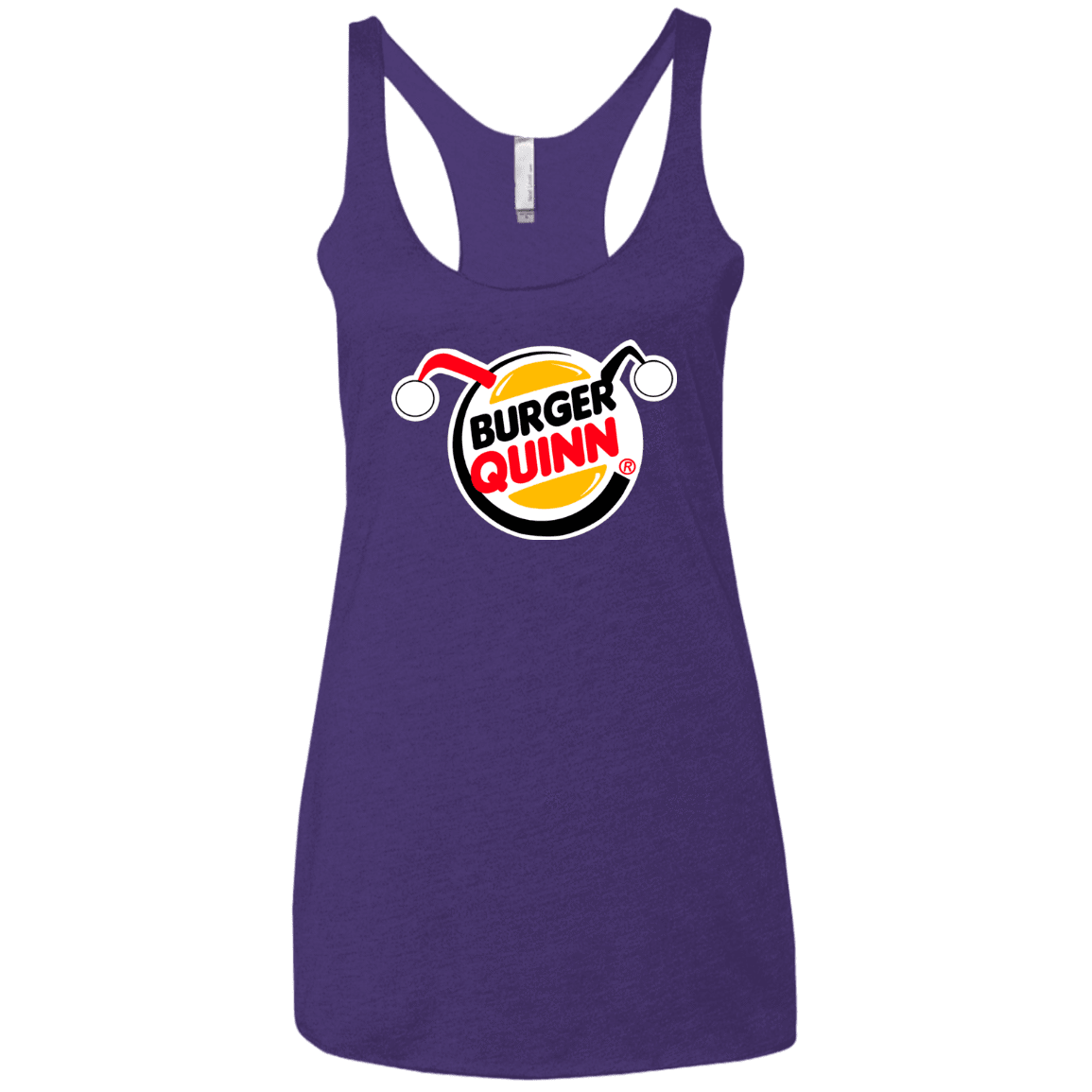 T-Shirts Purple Rush / X-Small Burger Quinn Women's Triblend Racerback Tank