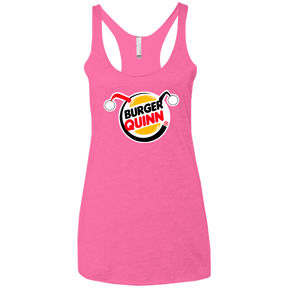 T-Shirts Vintage Pink / X-Small Burger Quinn Women's Triblend Racerback Tank
