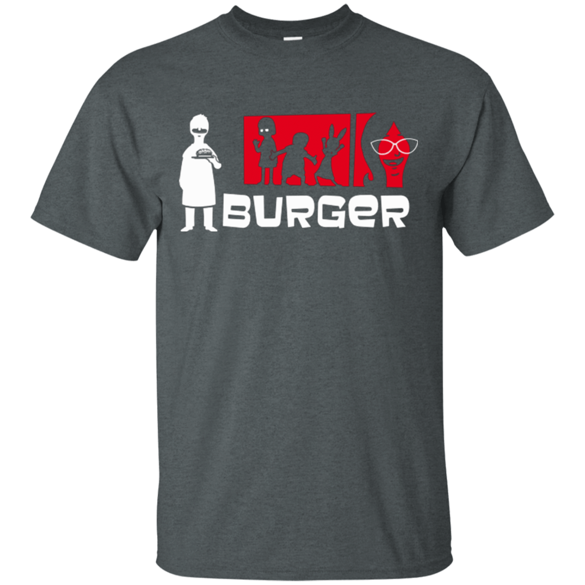 T-Shirts Dark Heather / S Burger T-Shirt