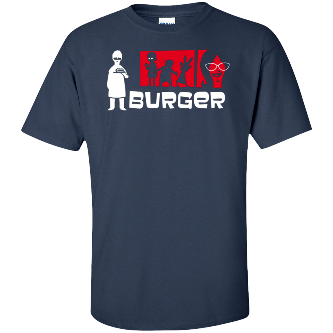 T-Shirts Navy / XLT Burger Tall T-Shirt