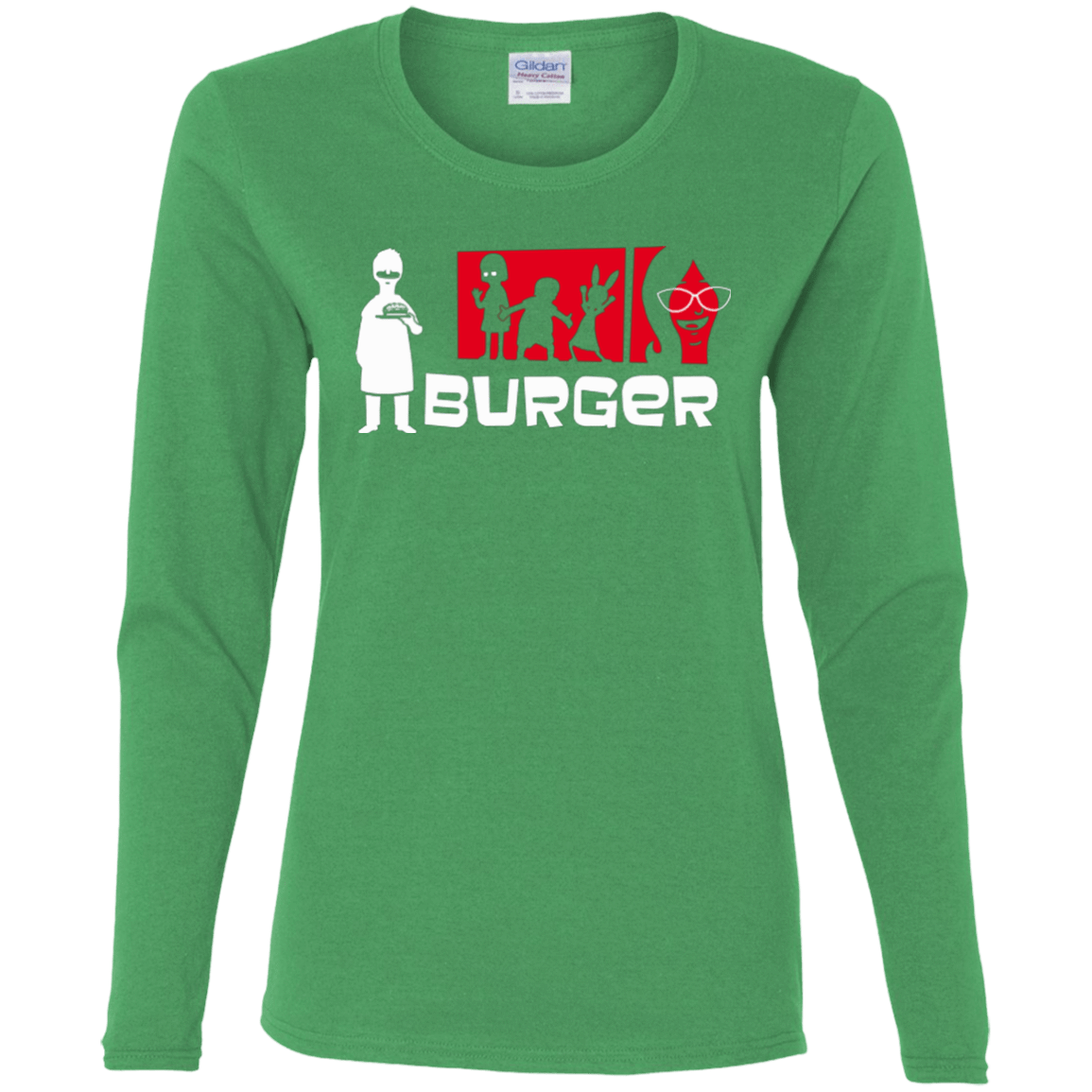 T-Shirts Irish Green / S Burger Women's Long Sleeve T-Shirt