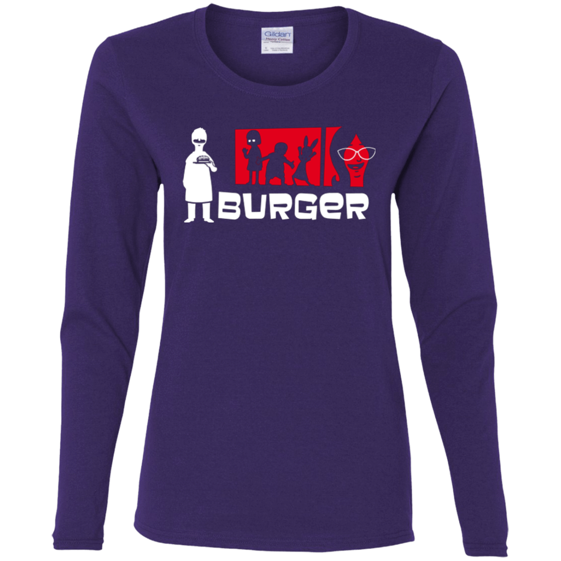 T-Shirts Purple / S Burger Women's Long Sleeve T-Shirt