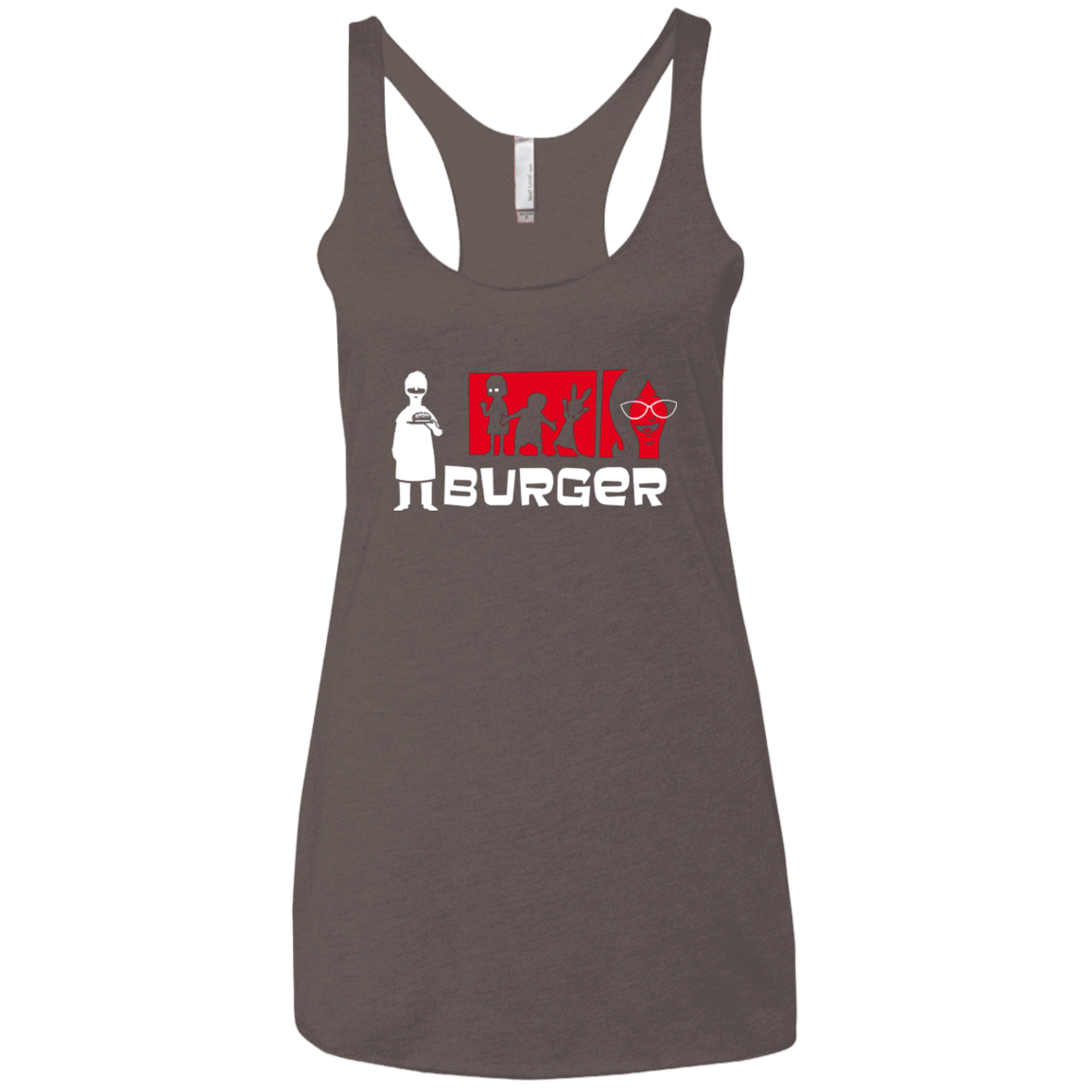 T-Shirts Macchiato / X-Small Burger Women's Triblend Racerback Tank