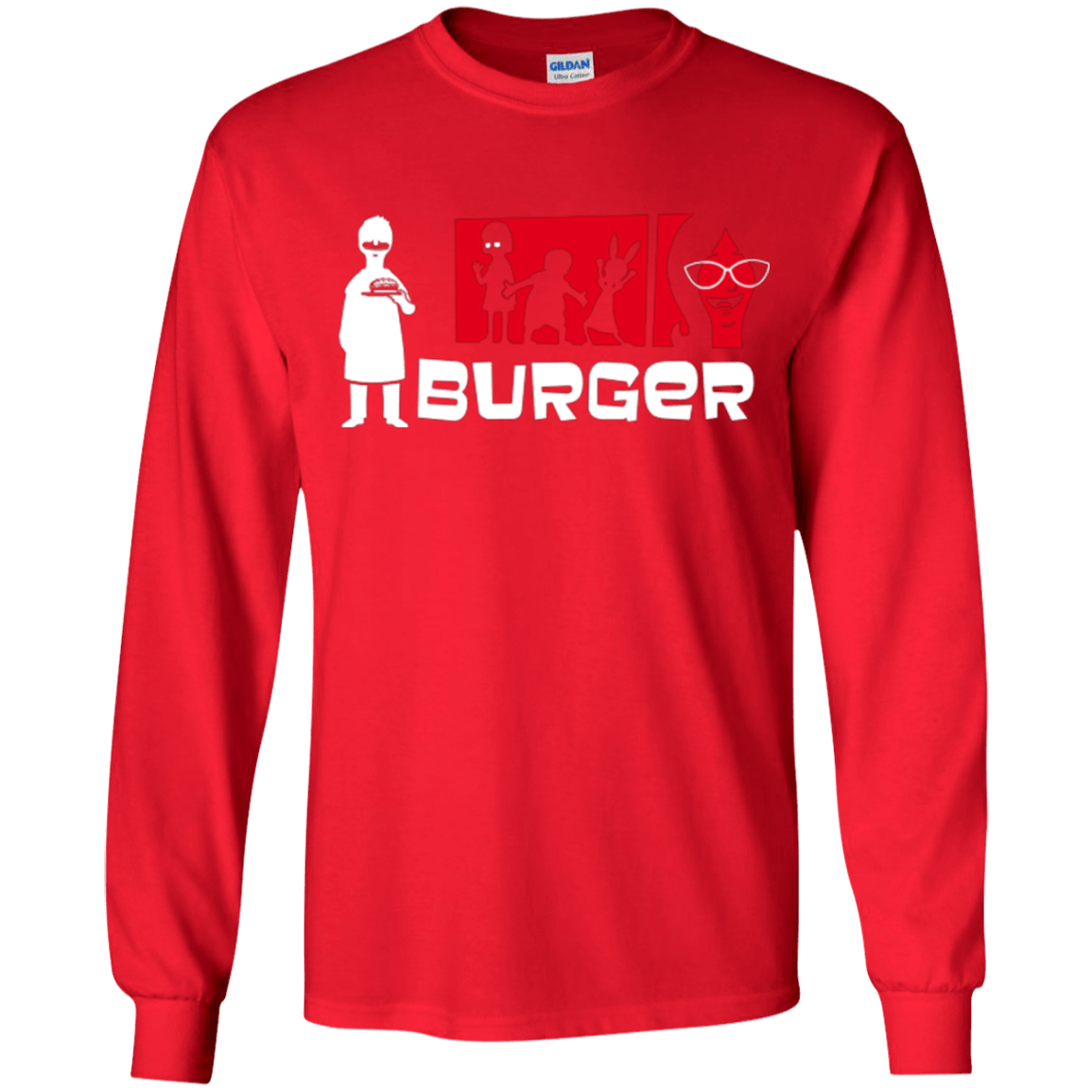 T-Shirts Red / YS Burger Youth Long Sleeve T-Shirt