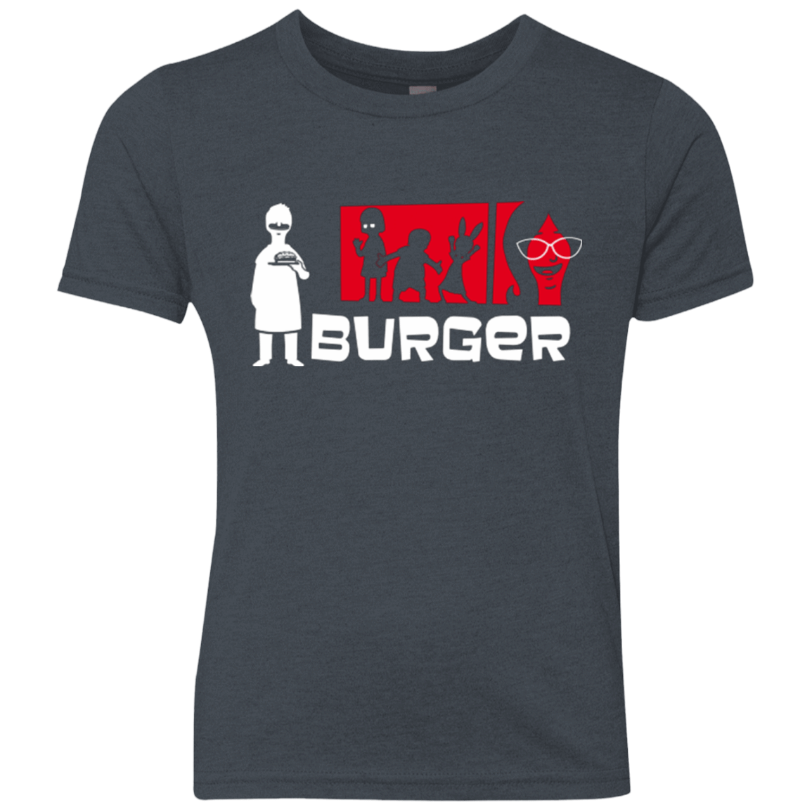 T-Shirts Vintage Navy / YXS Burger Youth Triblend T-Shirt