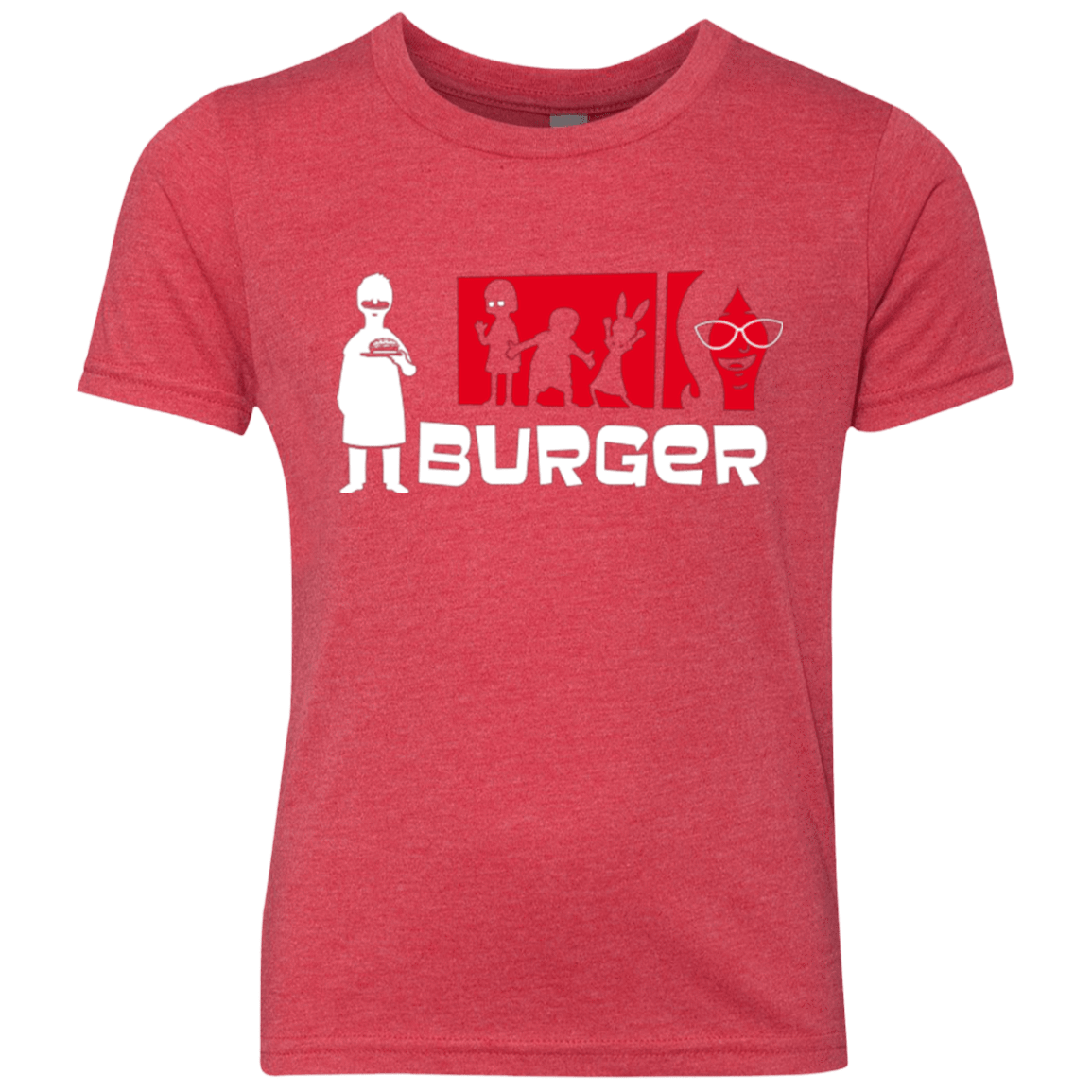 T-Shirts Vintage Red / YXS Burger Youth Triblend T-Shirt