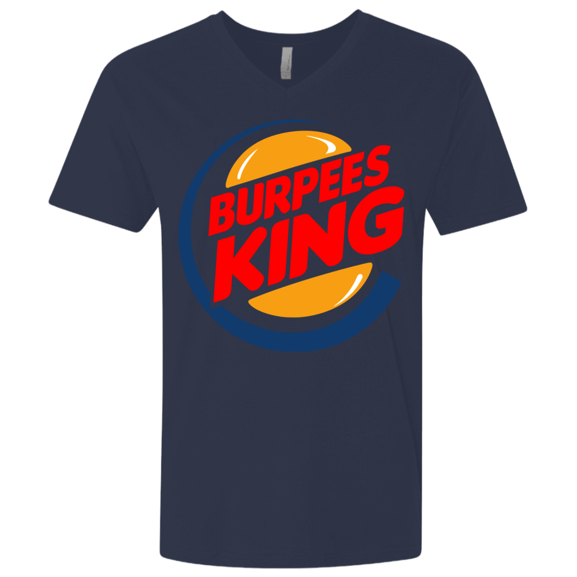 T-Shirts Midnight Navy / X-Small Burpees King Men's Premium V-Neck