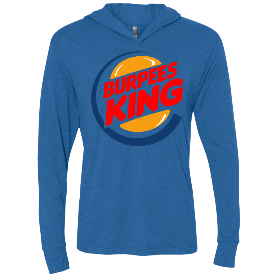 T-Shirts Vintage Royal / X-Small Burpees King Triblend Long Sleeve Hoodie Tee