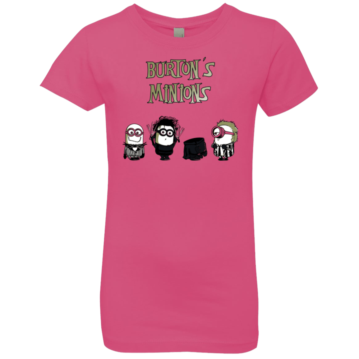T-Shirts Hot Pink / YXS Burton's Minions Girls Premium T-Shirt