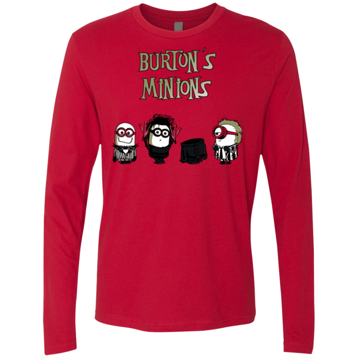 T-Shirts Red / Small Burton's Minions Men's Premium Long Sleeve