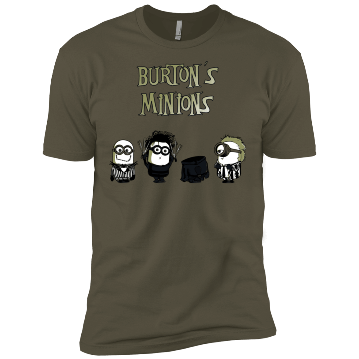 T-Shirts Military Green / X-Small Burton's Minions Men's Premium T-Shirt