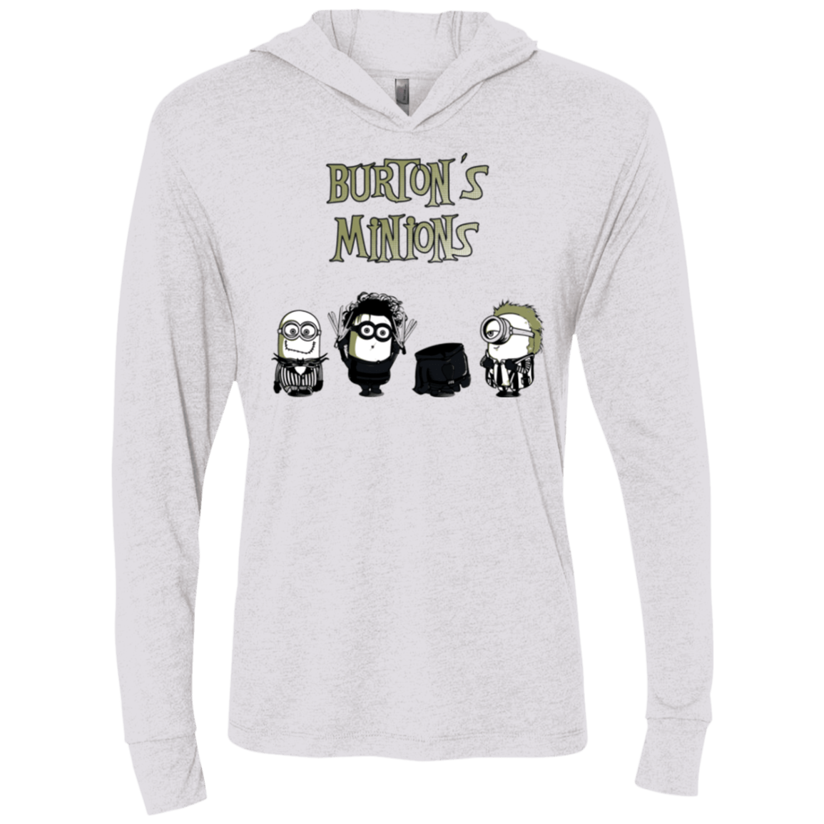 T-Shirts Heather White / X-Small Burton's Minions Triblend Long Sleeve Hoodie Tee