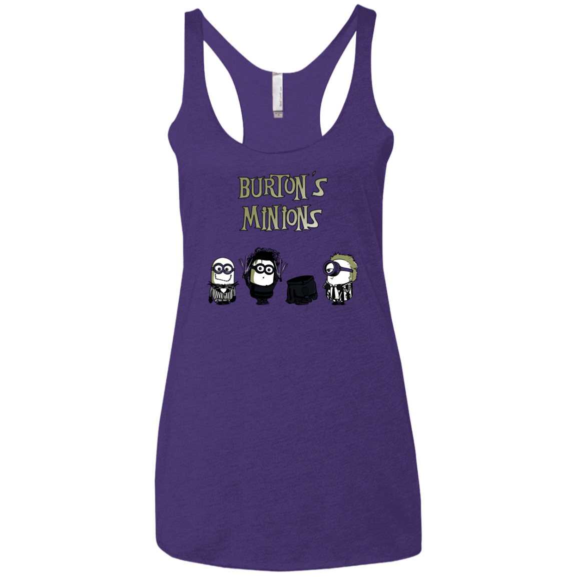 T-Shirts Purple / X-Small Burton's Minions Women's Triblend Racerback Tank