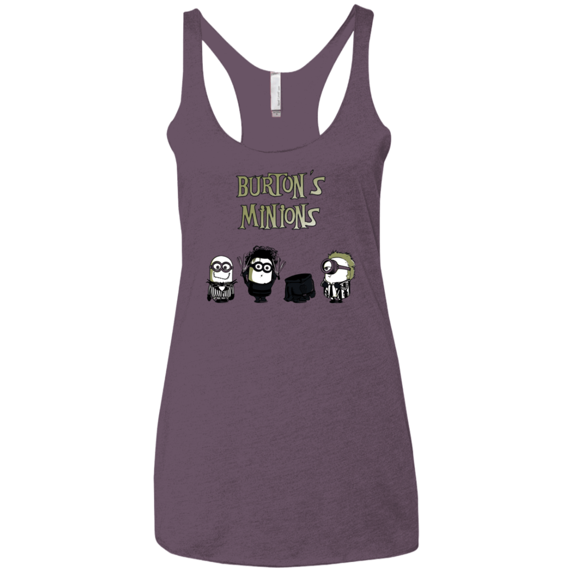 T-Shirts Vintage Purple / X-Small Burton's Minions Women's Triblend Racerback Tank