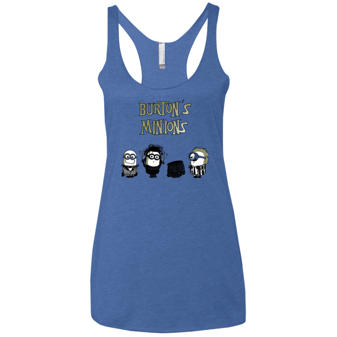 T-Shirts Vintage Royal / X-Small Burton's Minions Women's Triblend Racerback Tank