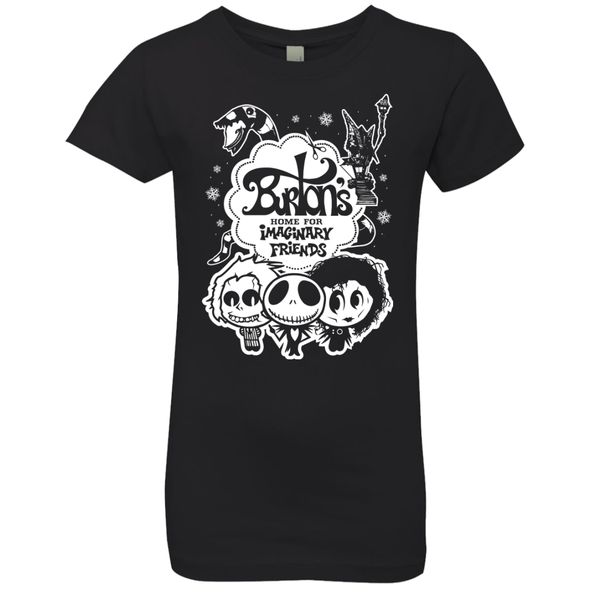 T-Shirts Black / YXS Burtons Imaginary Friends Girls Premium T-Shirt