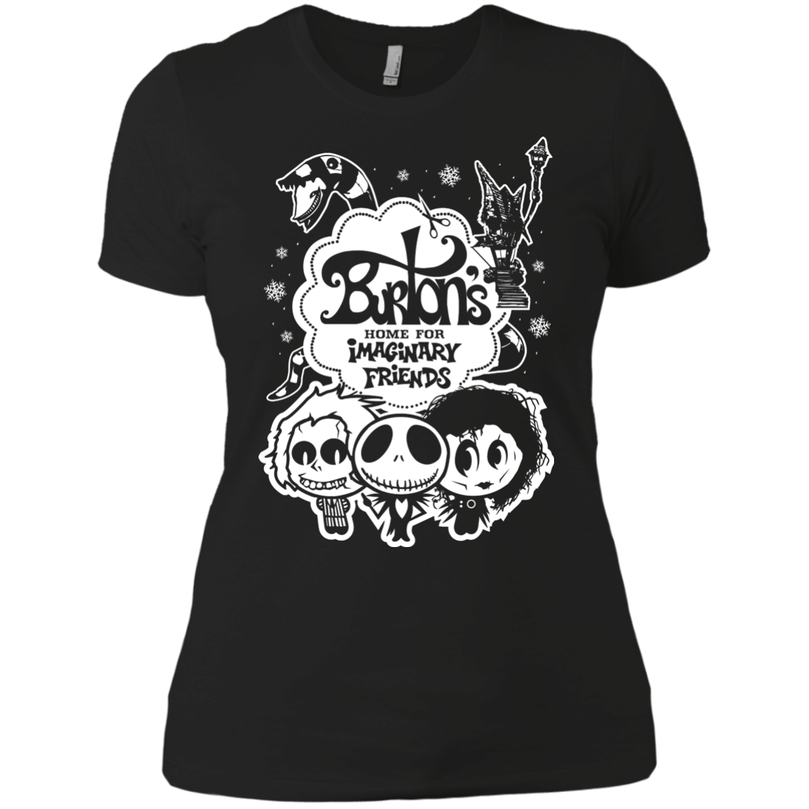T-Shirts Black / X-Small Burtons Imaginary Friends Women's Premium T-Shirt