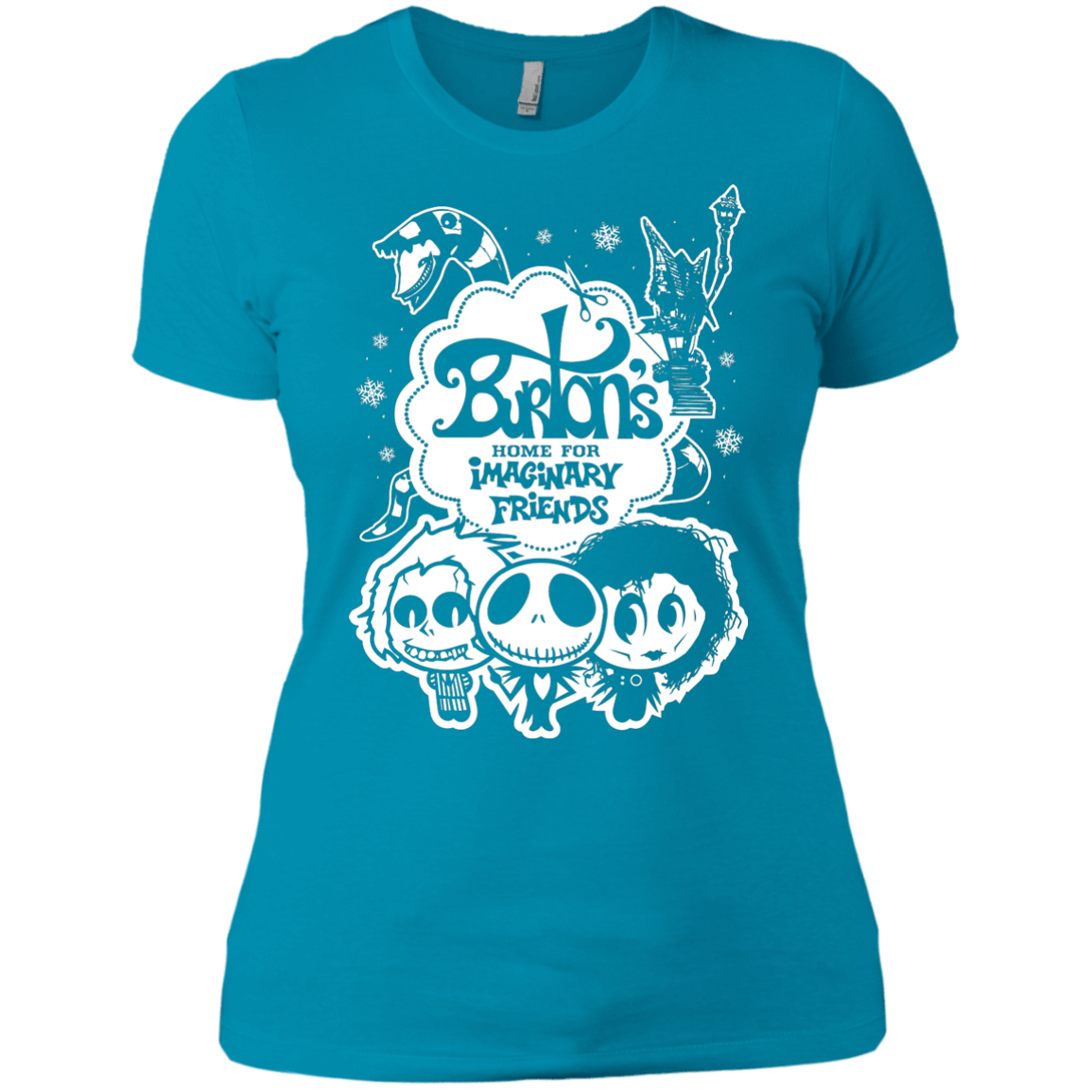 T-Shirts Turquoise / X-Small Burtons Imaginary Friends Women's Premium T-Shirt