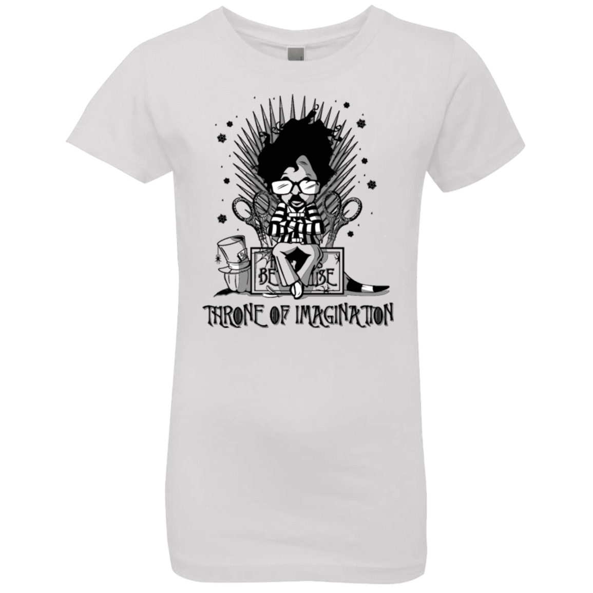T-Shirts White / YXS Burtons Iron Throne Girls Premium T-Shirt