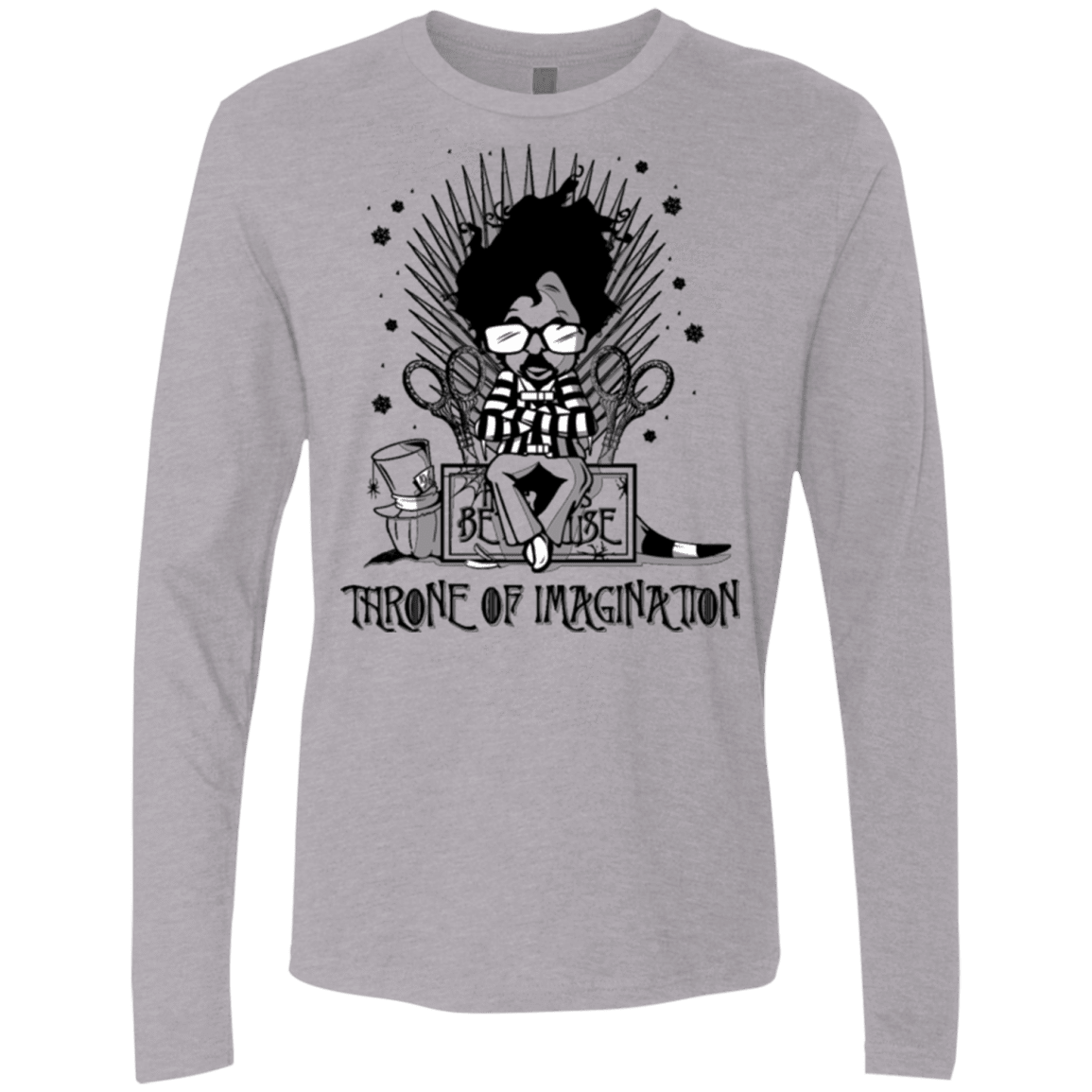 T-Shirts Heather Grey / Small Burtons Iron Throne Men's Premium Long Sleeve