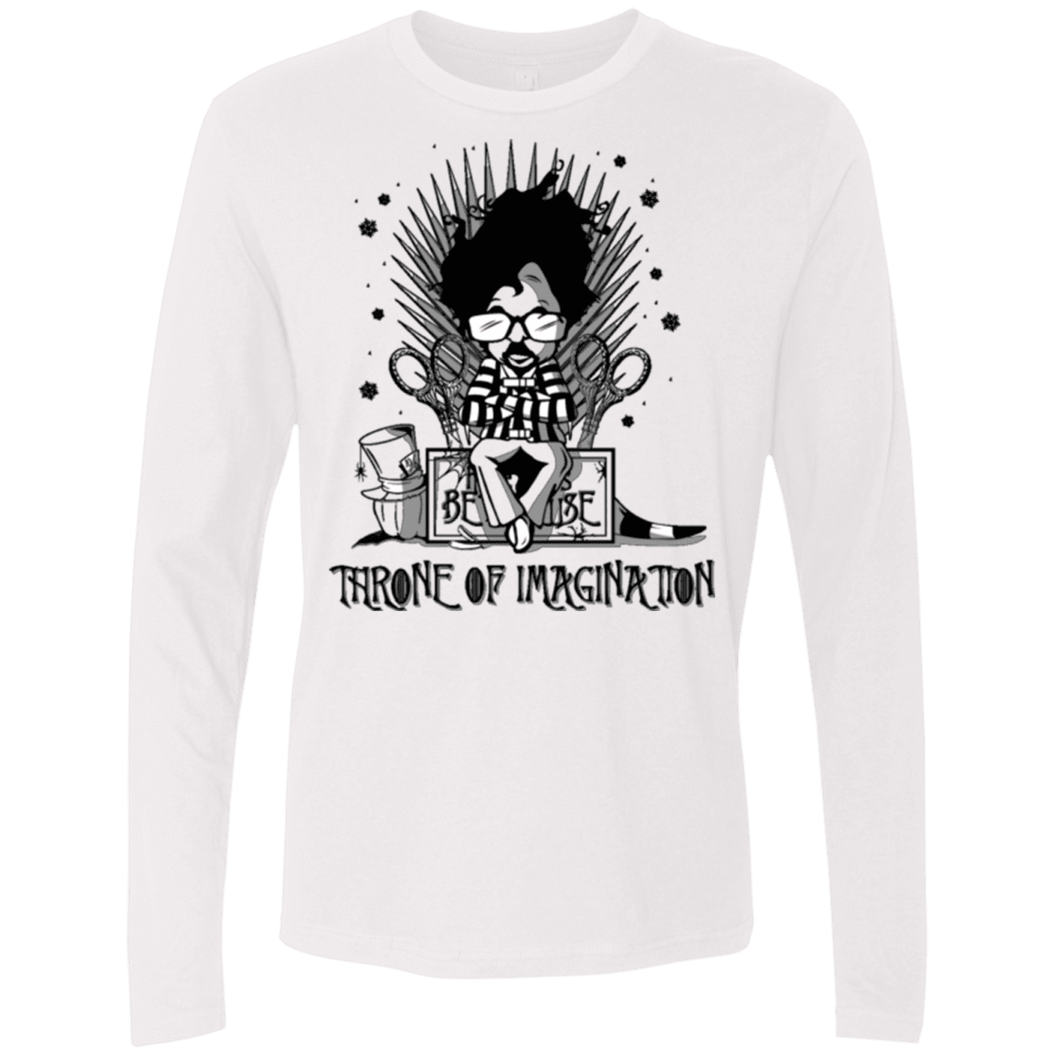 T-Shirts White / Small Burtons Iron Throne Men's Premium Long Sleeve