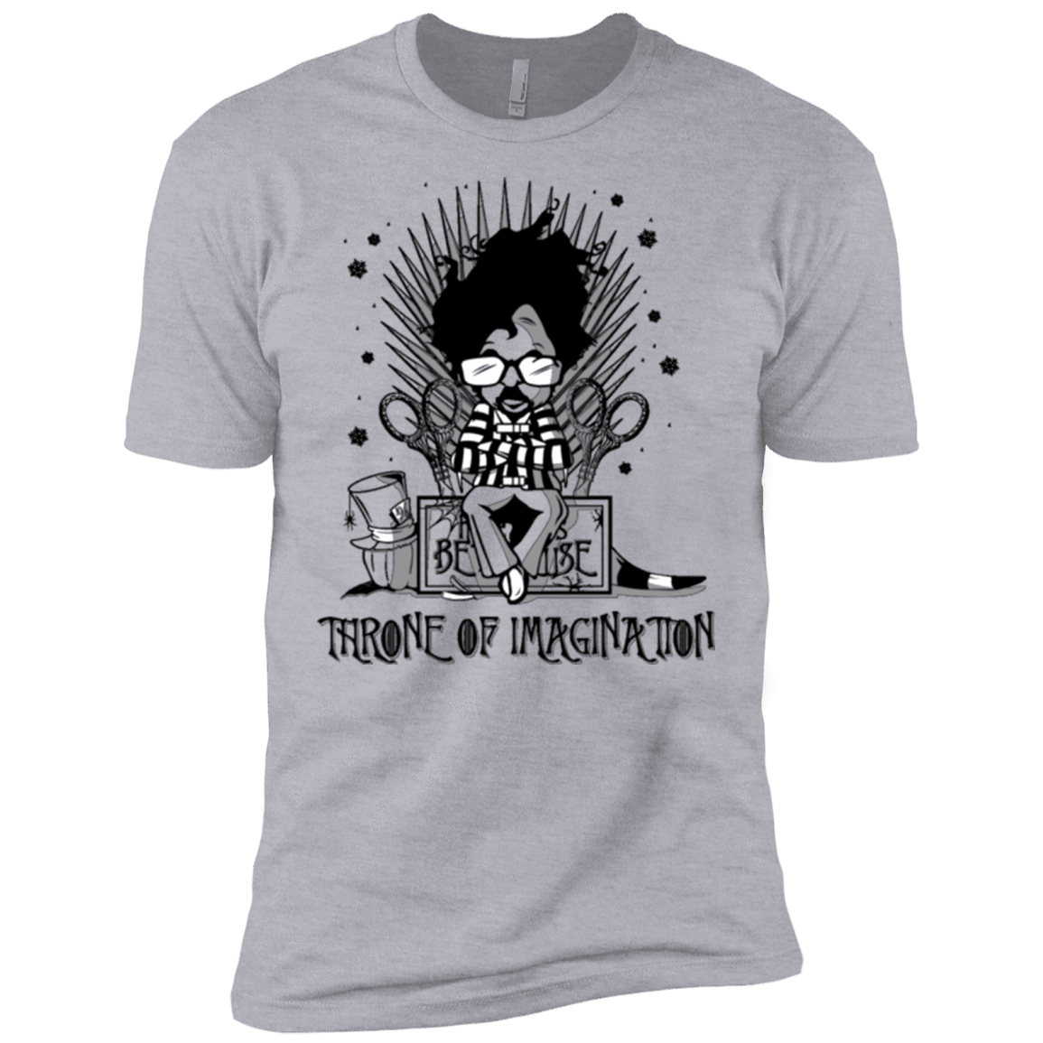 T-Shirts Heather Grey / X-Small Burtons Iron Throne Men's Premium T-Shirt