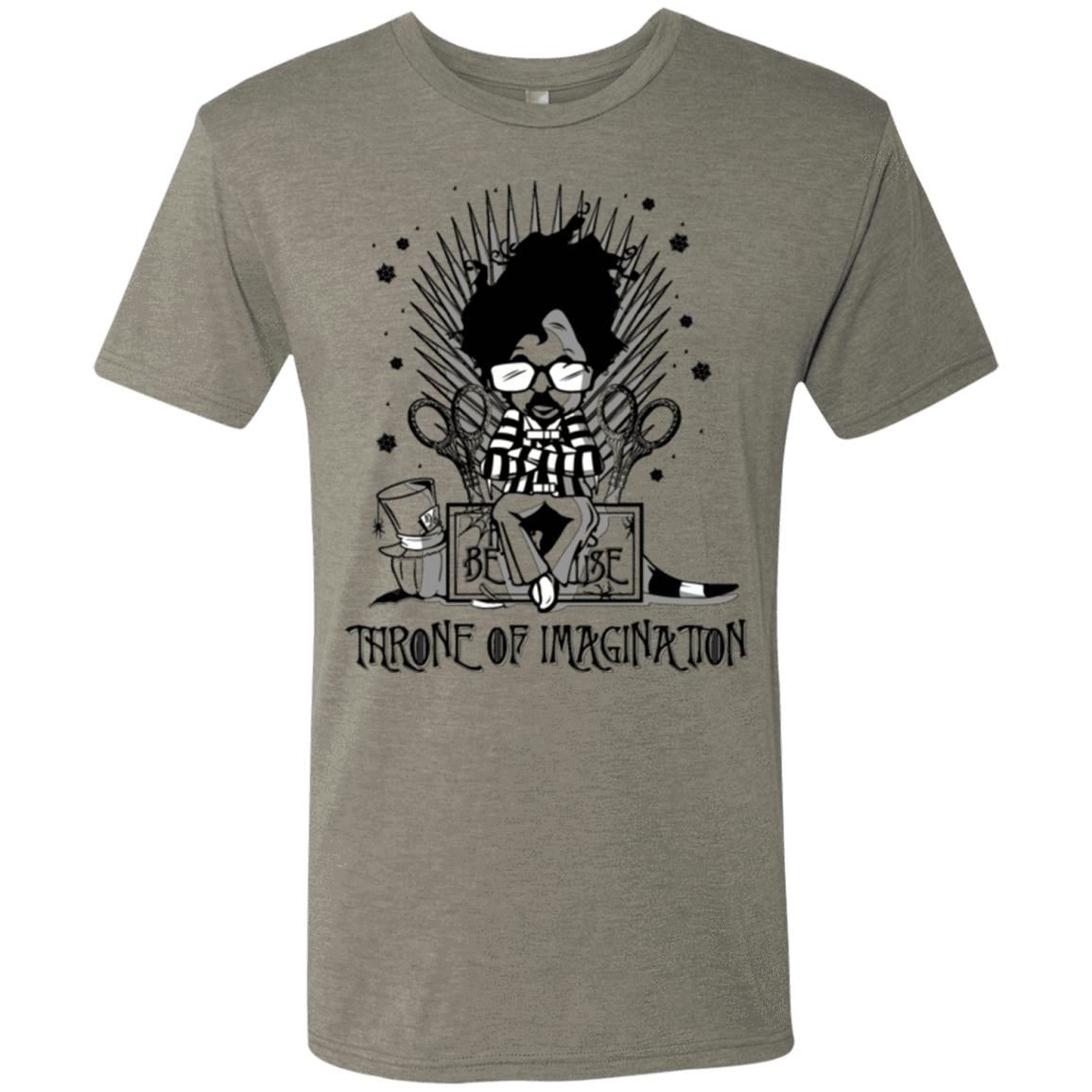 T-Shirts Venetian Grey / Small Burtons Iron Throne Men's Triblend T-Shirt