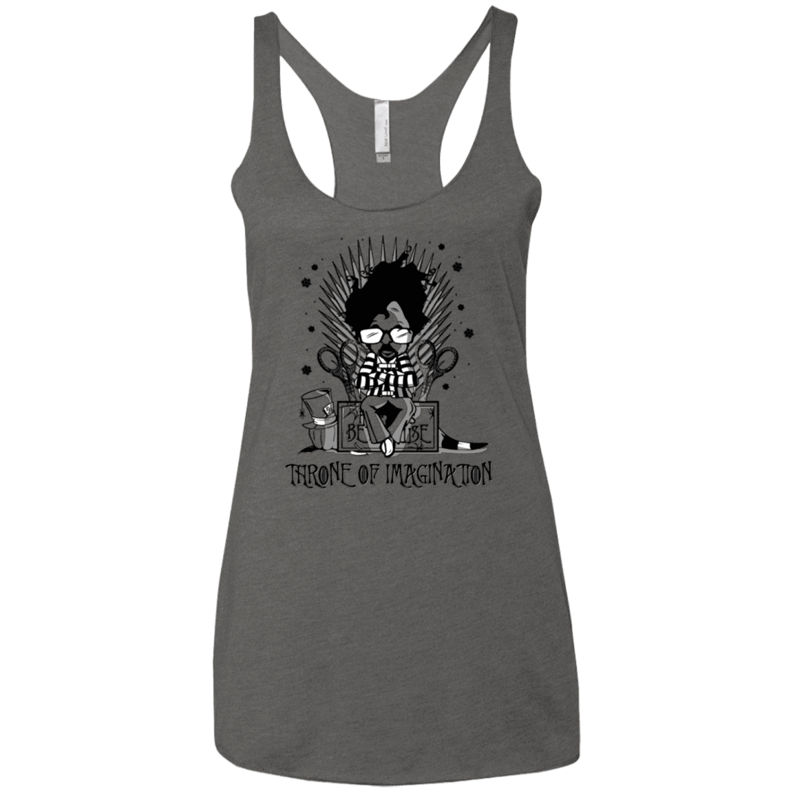 T-Shirts Premium Heather / X-Small Burtons Iron Throne Women's Triblend Racerback Tank