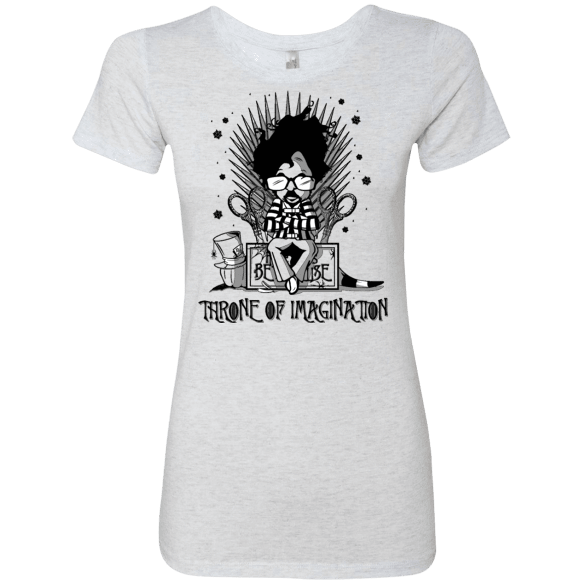 T-Shirts Heather White / Small Burtons Iron Throne Women's Triblend T-Shirt