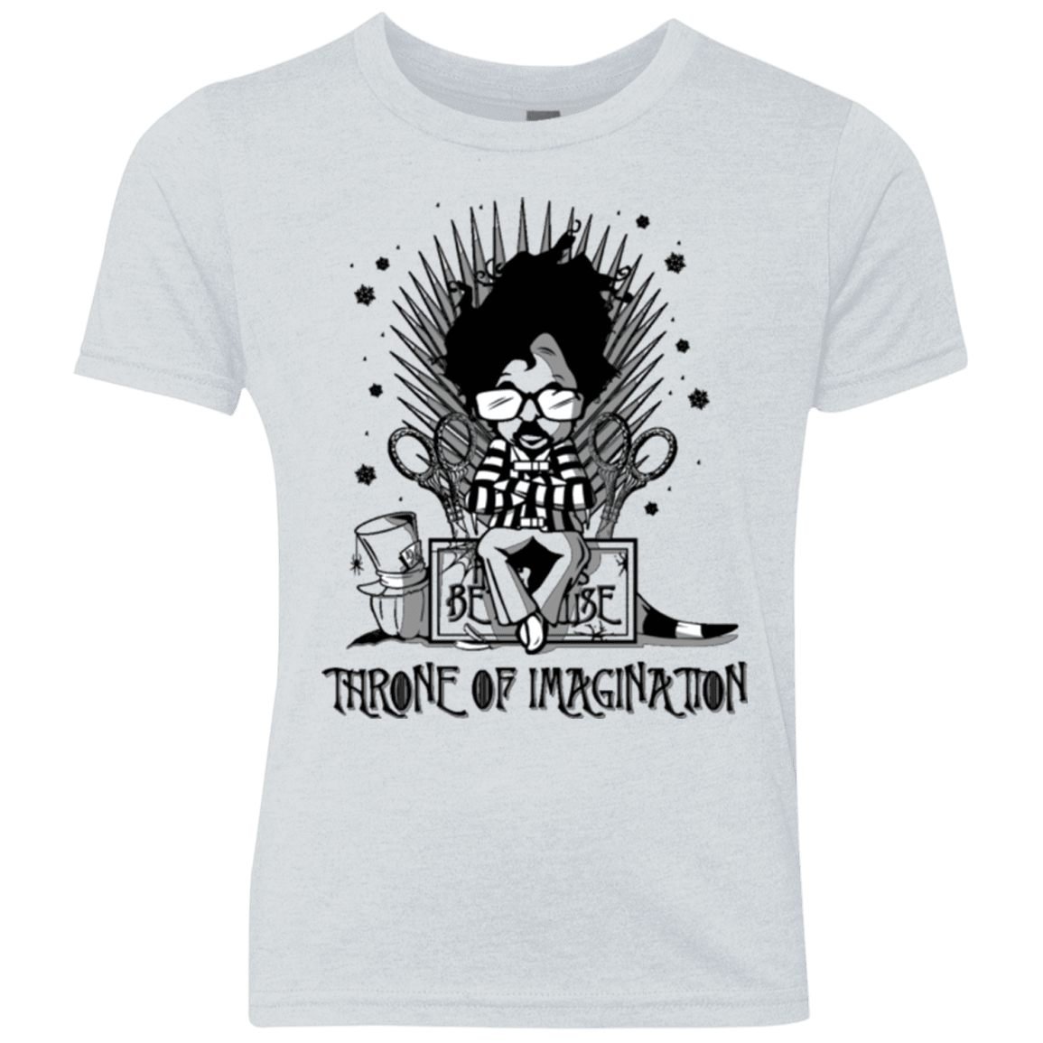 T-Shirts Heather White / YXS Burtons Iron Throne Youth Triblend T-Shirt