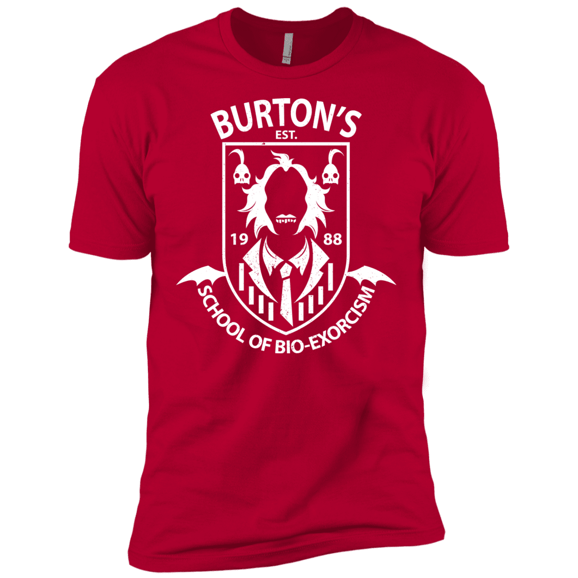 T-Shirts Red / X-Small Burtons School of Bio Exorcism Men's Premium T-Shirt