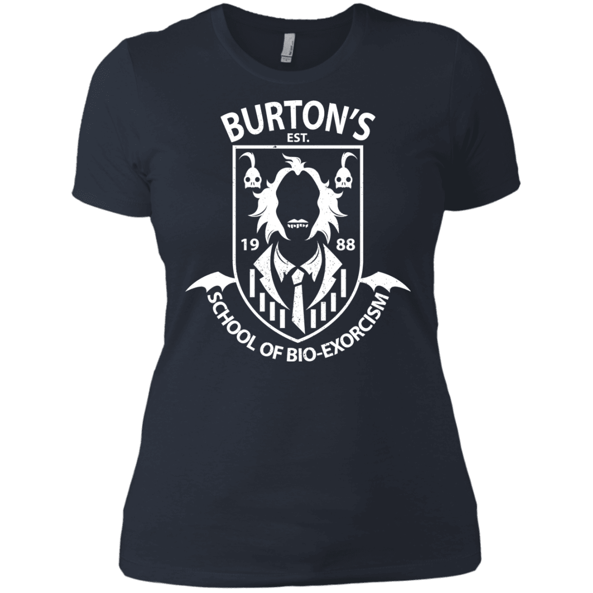 T-Shirts Indigo / X-Small Burtons School of Bio Exorcism Women's Premium T-Shirt