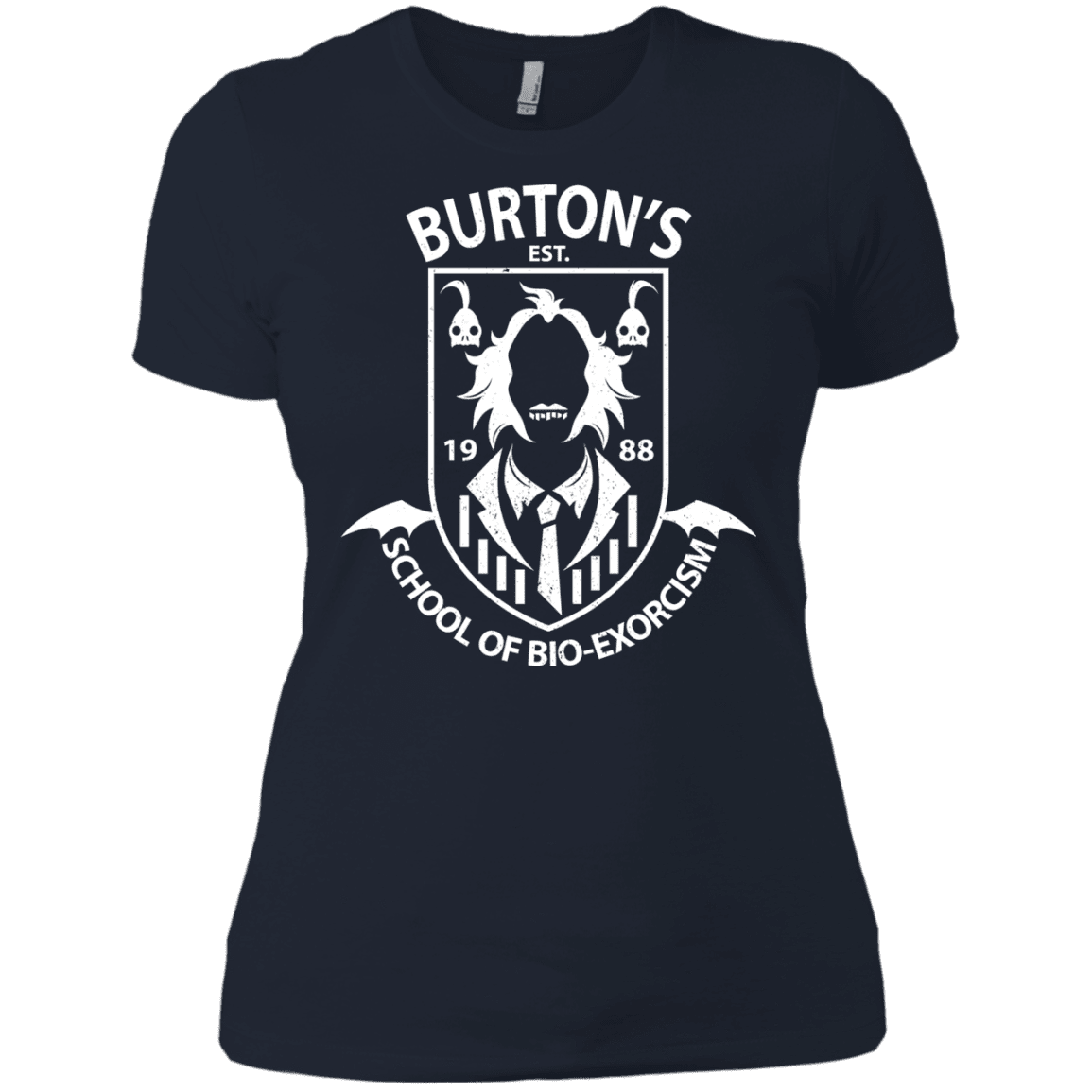 T-Shirts Midnight Navy / X-Small Burtons School of Bio Exorcism Women's Premium T-Shirt