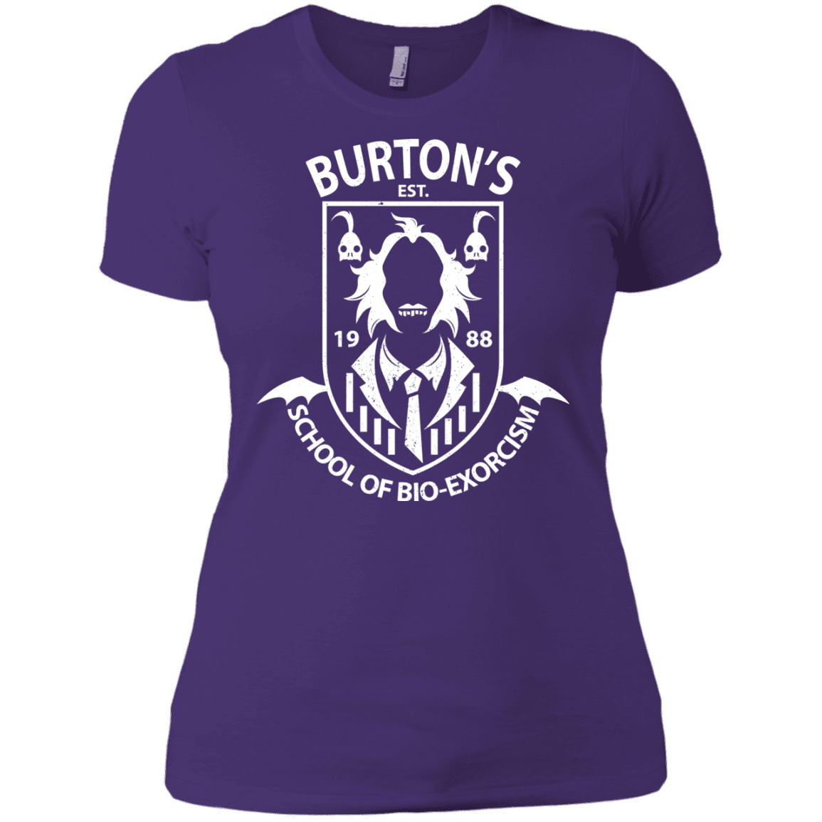 T-Shirts Purple / X-Small Burtons School of Bio Exorcism Women's Premium T-Shirt