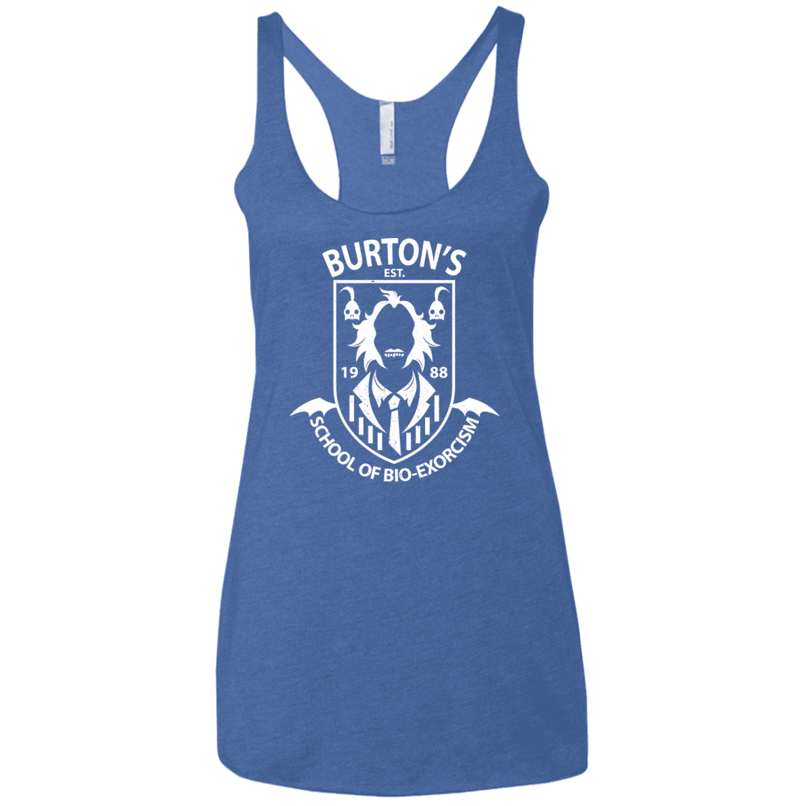 T-Shirts Vintage Royal / X-Small Burtons School of Bio Exorcism Women's Triblend Racerback Tank