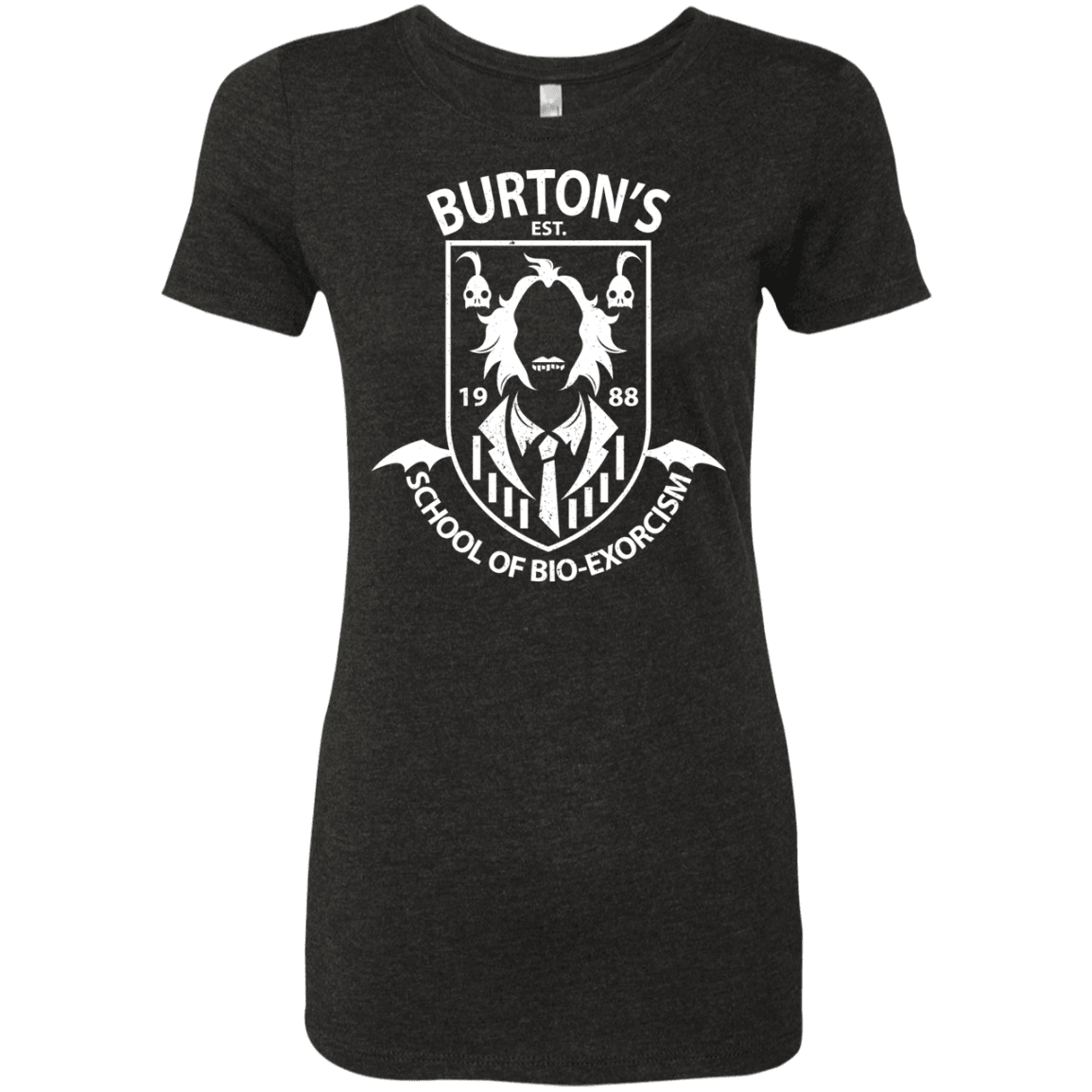 T-Shirts Vintage Black / Small Burtons School of Bio Exorcism Women's Triblend T-Shirt