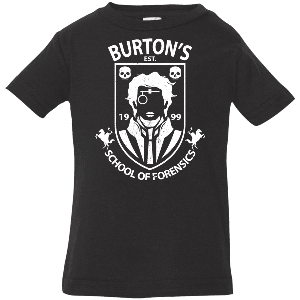 T-Shirts Black / 6 Months Burtons School of Forensics Infant Premium T-Shirt