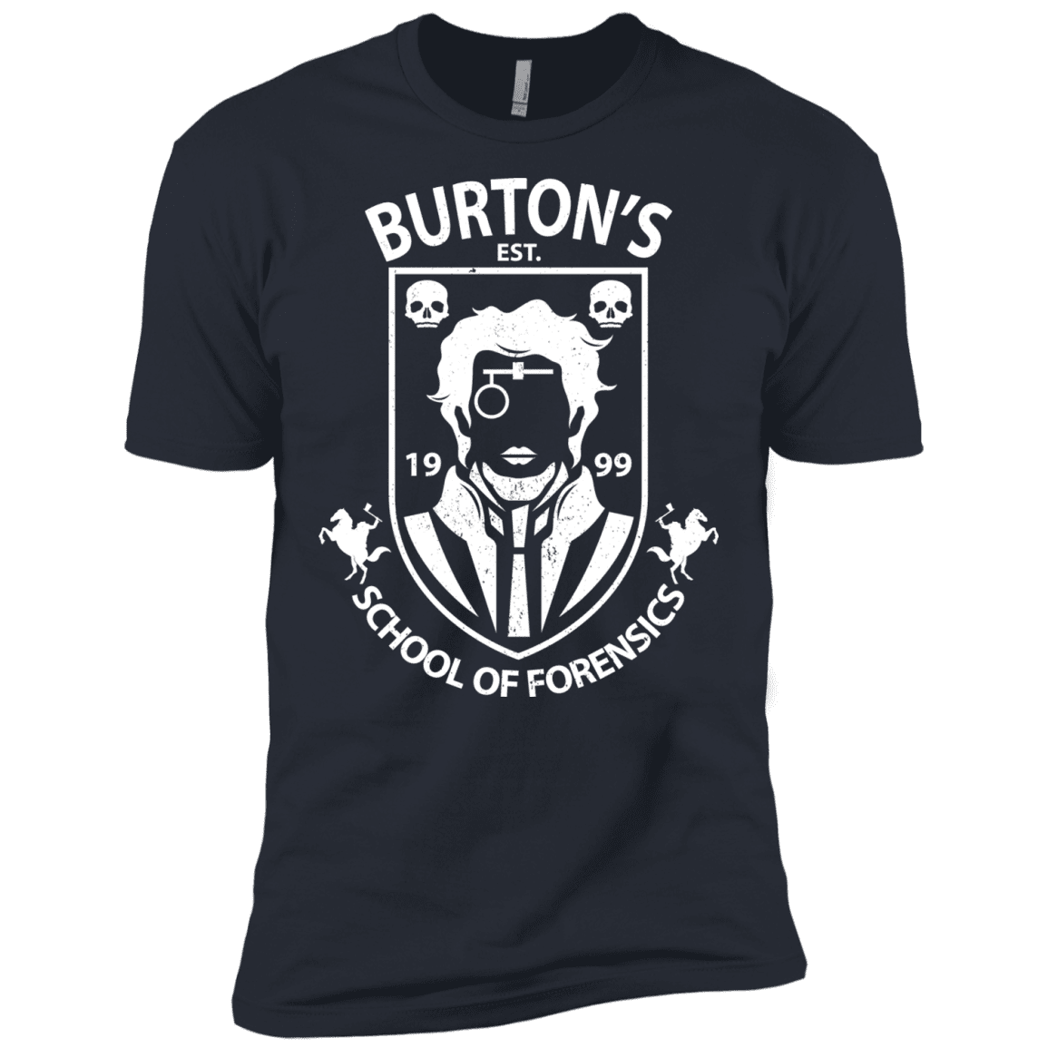 T-Shirts Indigo / X-Small Burtons School of Forensics Men's Premium T-Shirt