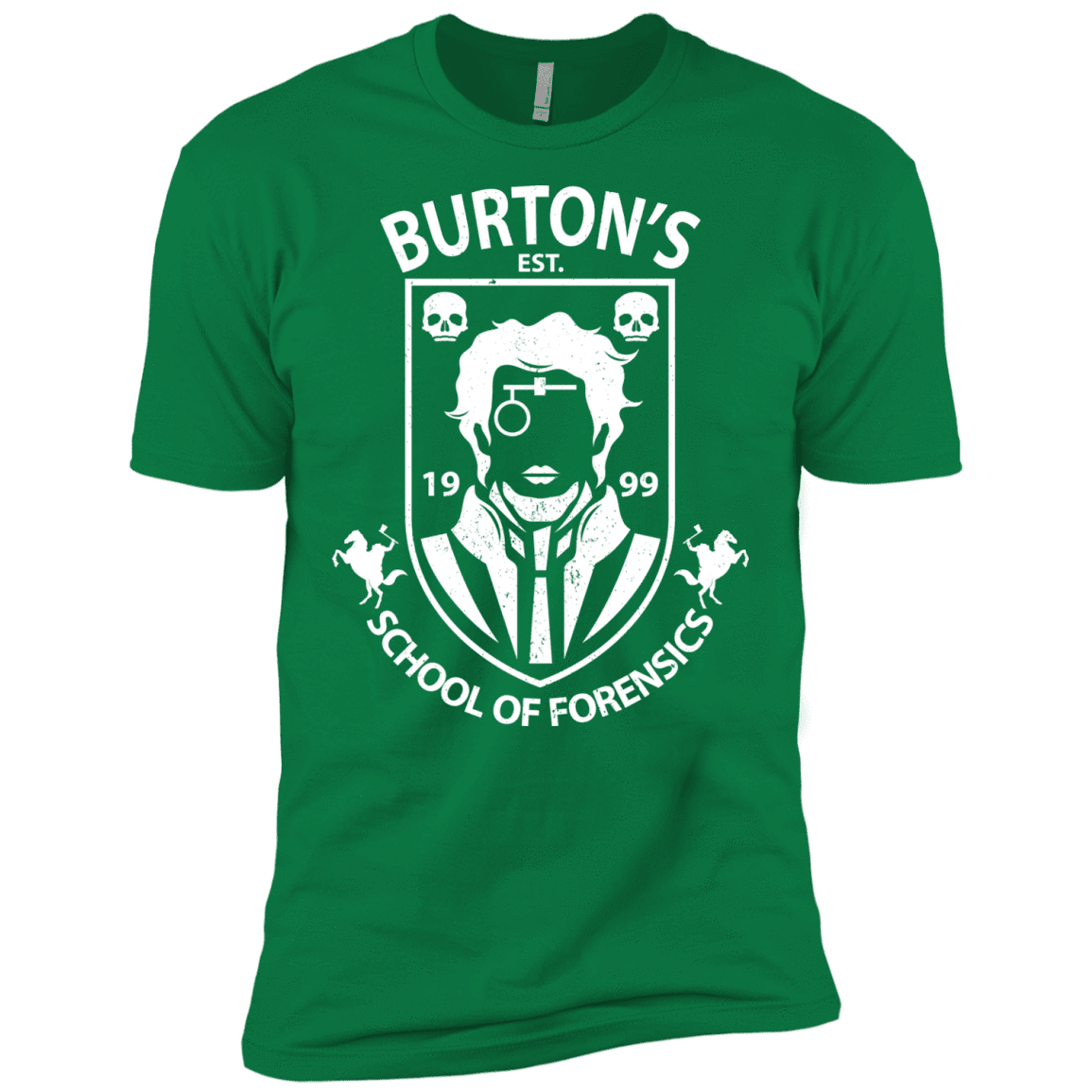 T-Shirts Kelly Green / X-Small Burtons School of Forensics Men's Premium T-Shirt