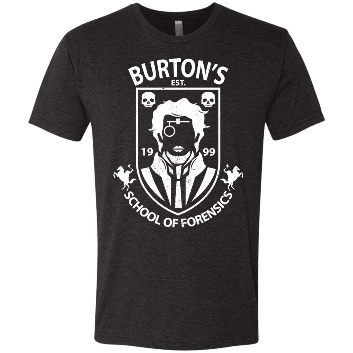 T-Shirts Vintage Black / Small Burtons School of Forensics Men's Triblend T-Shirt