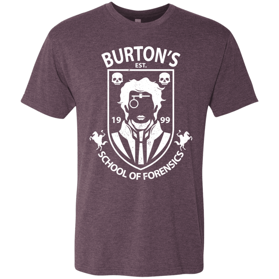 T-Shirts Vintage Purple / Small Burtons School of Forensics Men's Triblend T-Shirt