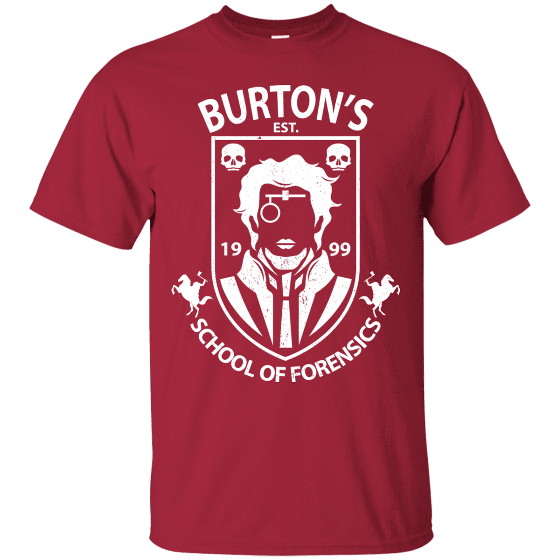 T-Shirts Cardinal / Small Burtons School of Forensics T-Shirt