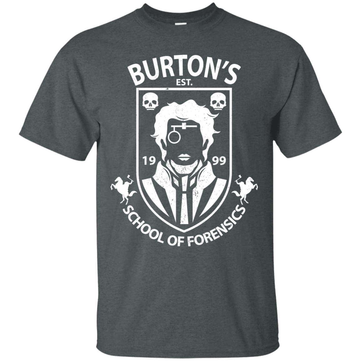 T-Shirts Dark Heather / Small Burtons School of Forensics T-Shirt