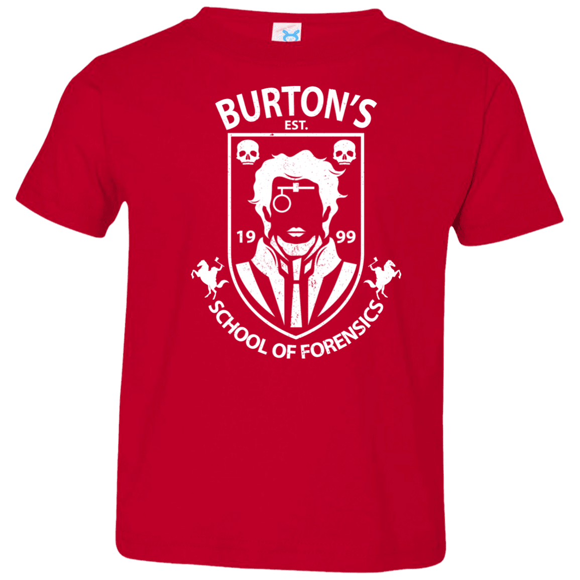 T-Shirts Red / 2T Burtons School of Forensics Toddler Premium T-Shirt