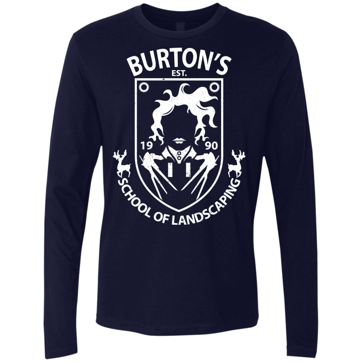 T-Shirts Midnight Navy / Small Burtons School of Landscaping Men's Premium Long Sleeve