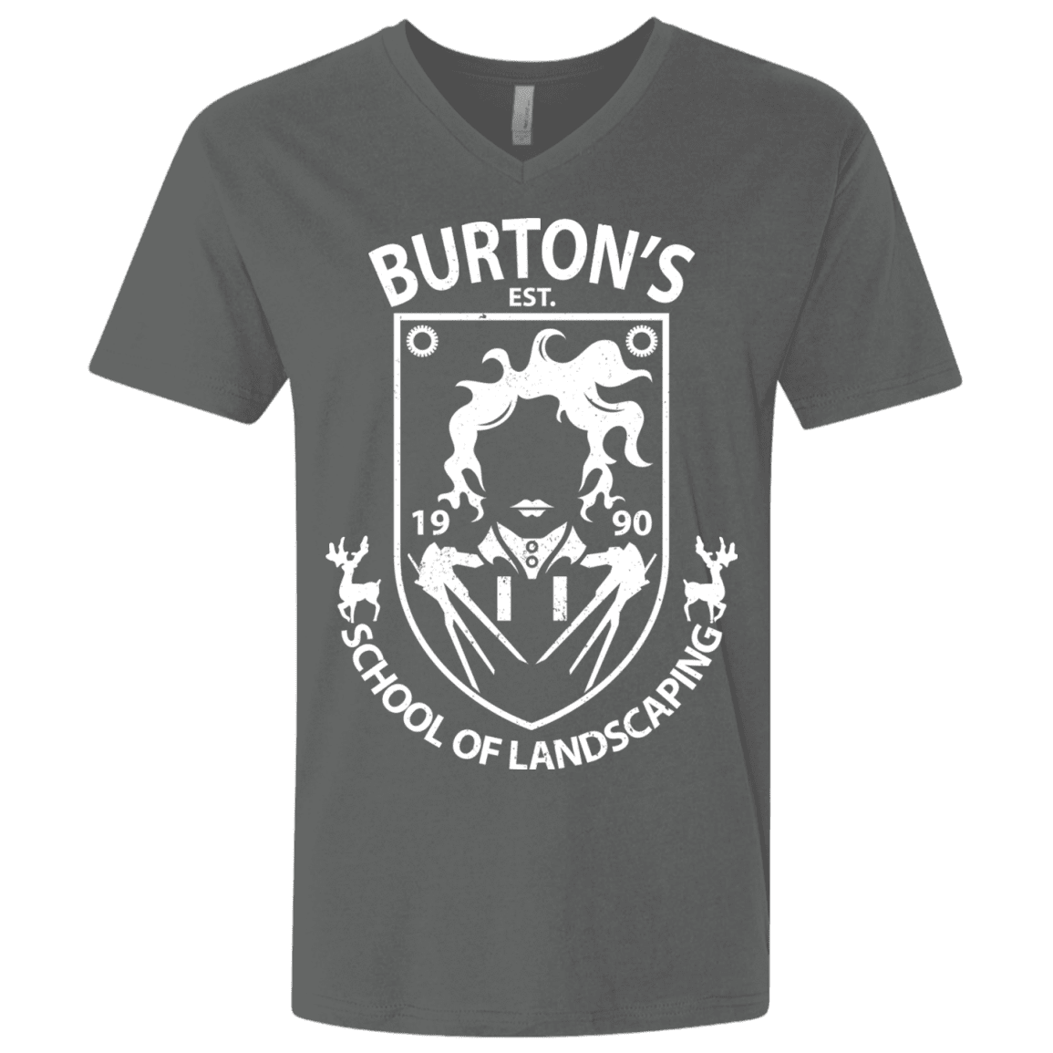 T-Shirts Heavy Metal / X-Small Burtons School of Landscaping Men's Premium V-Neck