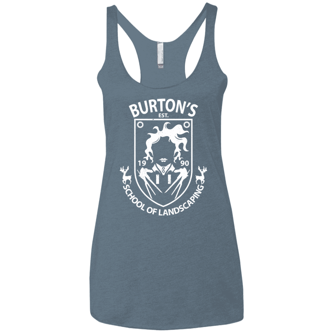 T-Shirts Indigo / X-Small Burtons School of Landscaping Women's Triblend Racerback Tank