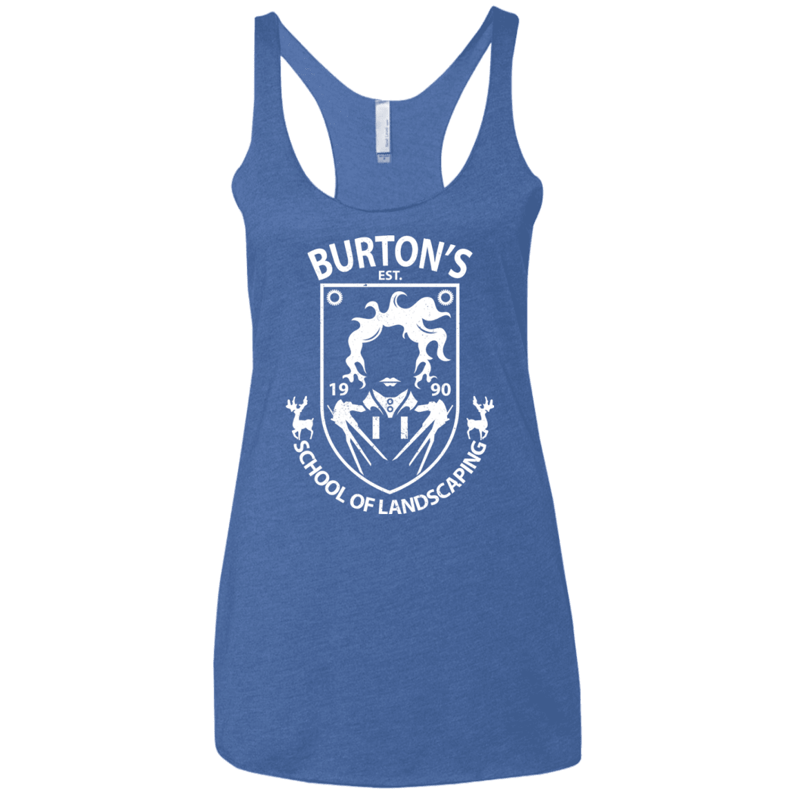 T-Shirts Vintage Royal / X-Small Burtons School of Landscaping Women's Triblend Racerback Tank