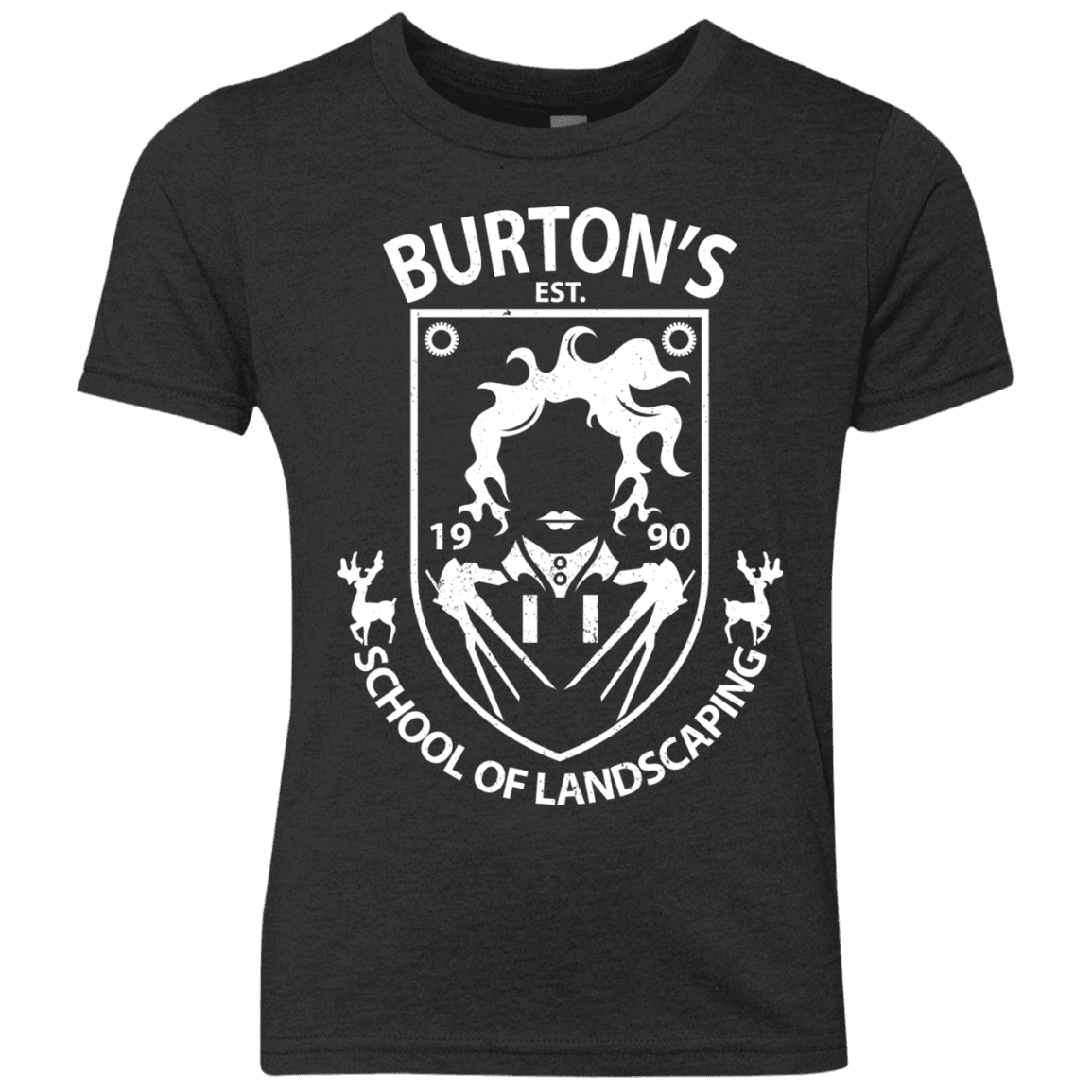 T-Shirts Vintage Black / YXS Burtons School of Landscaping Youth Triblend T-Shirt